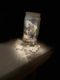 The Midnight Green & Silver Star Glass Tumbler