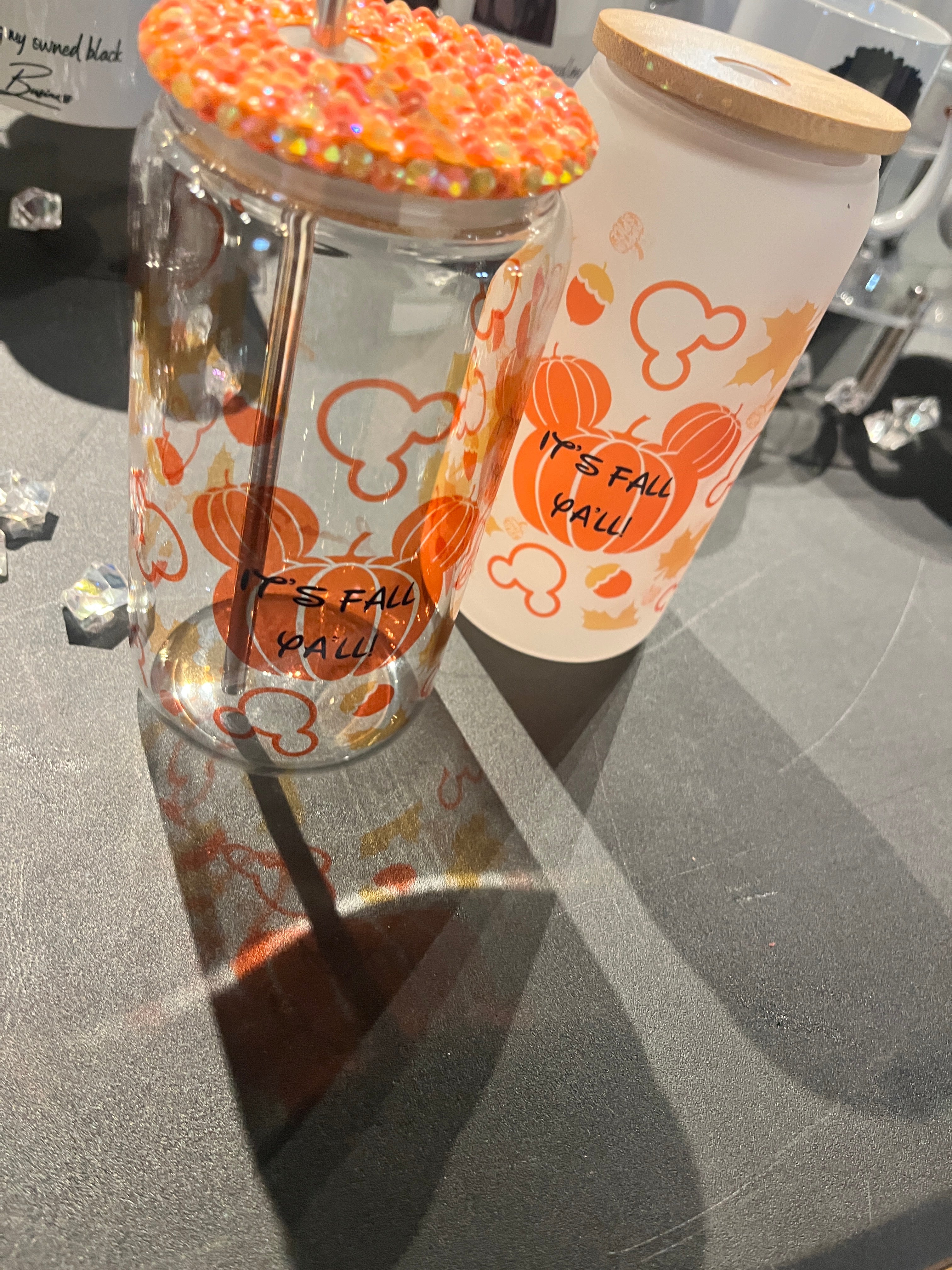 Frosted Magical Mouse Pumpkin Tumbler