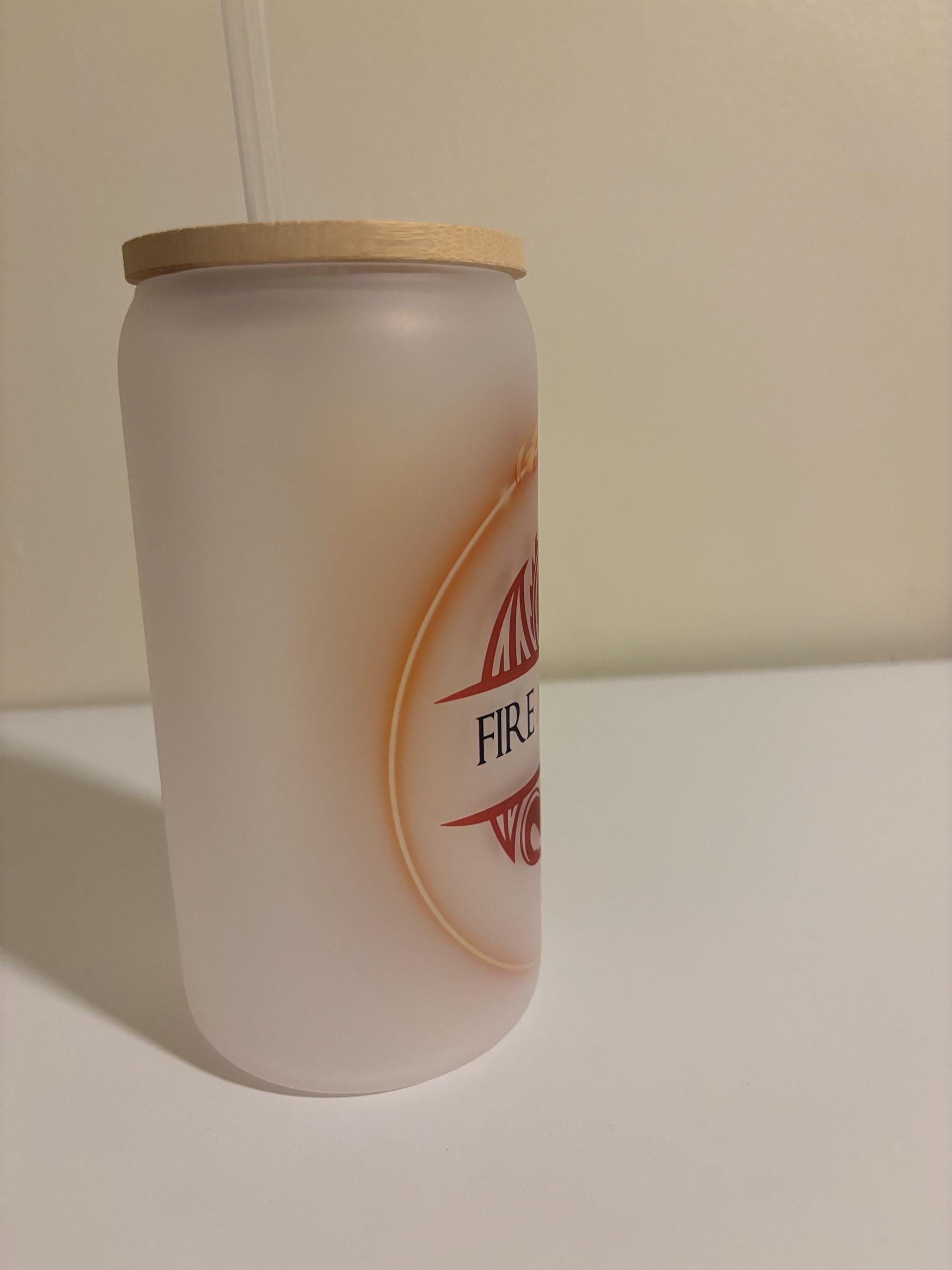 Blood and Fire Dragon Frosted Tumbler